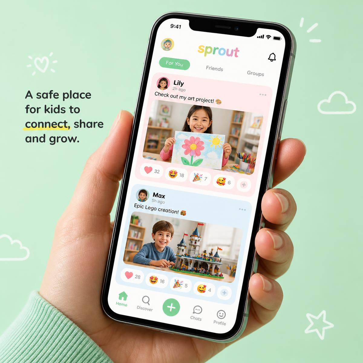 The Invited Playground feed on an iPhone